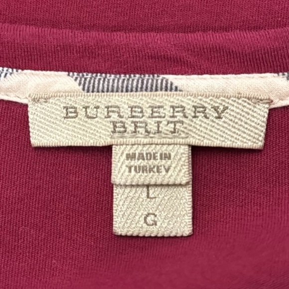 Burberry Women’s Blouse Size Large Fuchsia Color - Picture 3 of 3